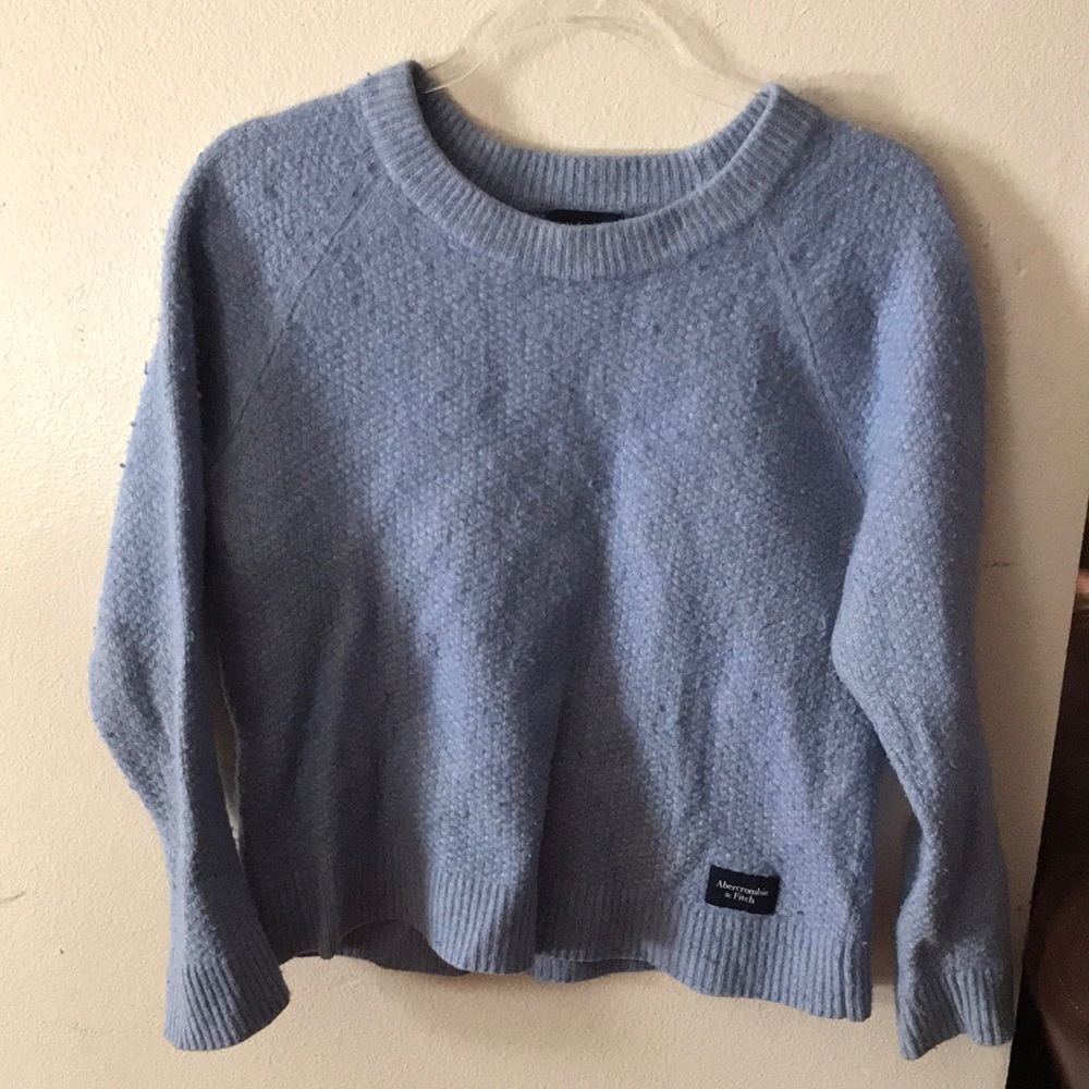 Abercrombie & Fitch Baby Blue Crewneck Sweater